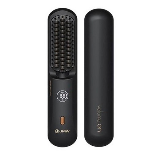 제이엠더블류 볼륨온 무선 브러쉬 빗 고데기 매직기 음이온 정전기방지