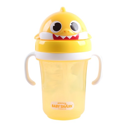 아이조움 아기상어 입체 빨대물통 300ml