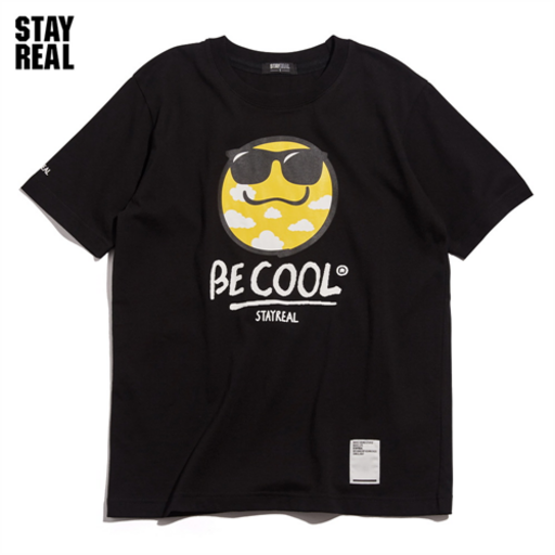 남자쿨티셔츠 라이프워크 쿨티 쿨티셔츠 STAYREAL Be Cool 쿨 T 블랙 / 화이트