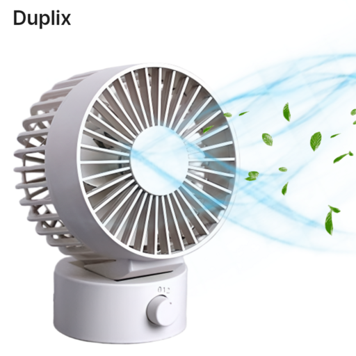 Duplix 저소음 USB 탁상용 선풍기 미니 서큘레이터