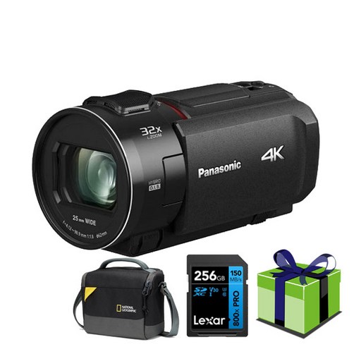 파나소닉 HC-VX3 4K256G메모리 가방 충전기외 4K캠코더 타임스탬프 24광학줌