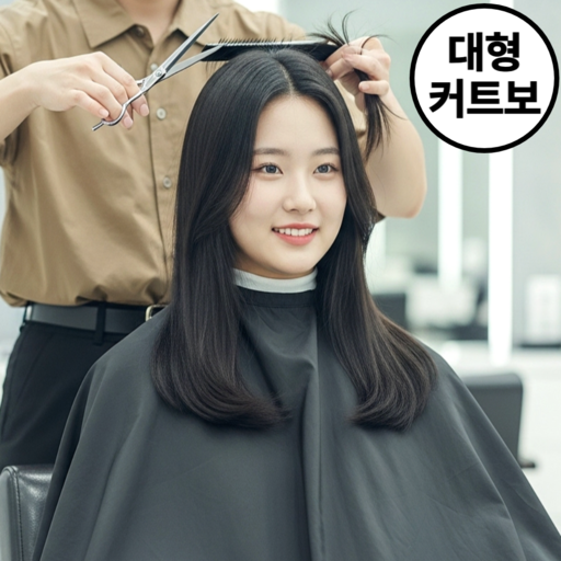 아마폴라 미용 커트보 염색보 이발 컷트보 가운 대형