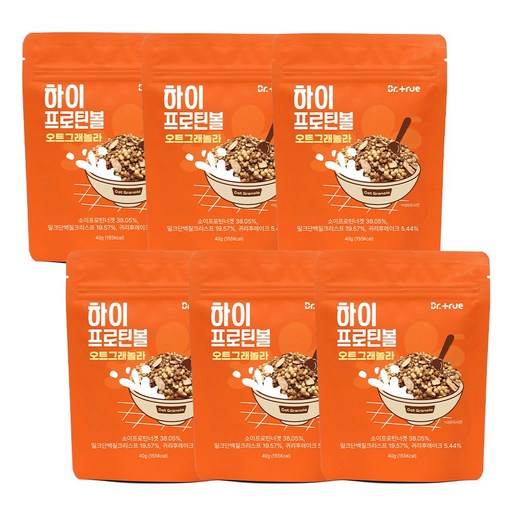 닥터트루 하이 프로틴 볼 다이어트 그레놀라 시리얼 저당 오트 그래놀라