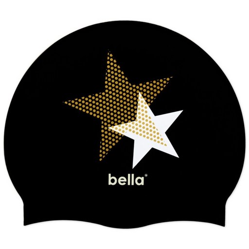 bella 벨라 골드스타 블랙 수영모 실리콘 수영모자