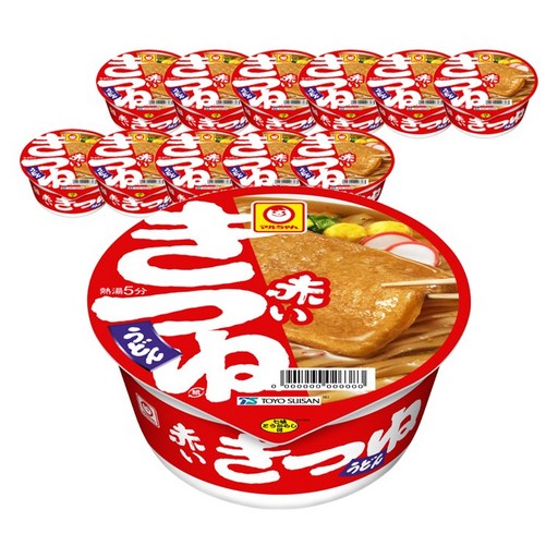 마루찬 붉은 키츠네 우동 동일본풍 96g 12개