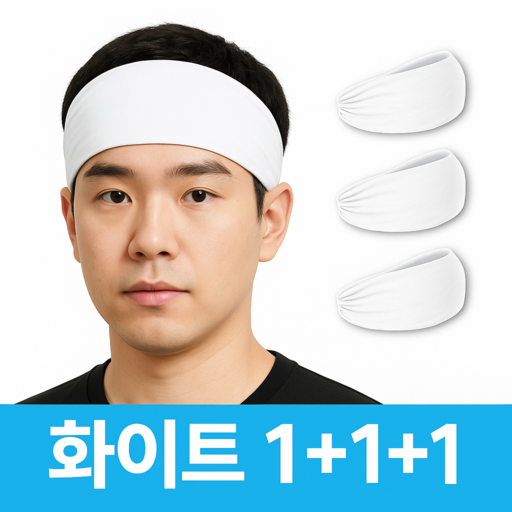 플로엔트 고탄력 땀흡수 스포츠 헤어밴드