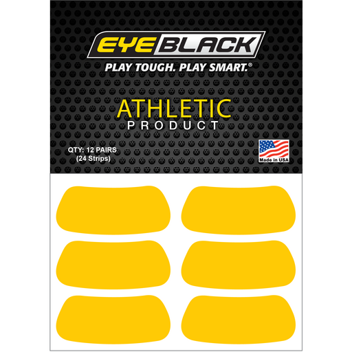 EYEBLACK Yellow 컬러 아이블랙 12 pair (24개) Dark Yellow 아이패치 스티커
