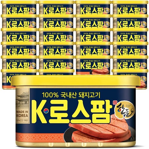 롯데햄 한돈 K로스팜 200g (24캔) / 100%국내산 돼지고기