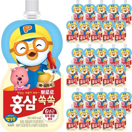 팔도 뽀로로 홍삼쏙쏙 배도라지