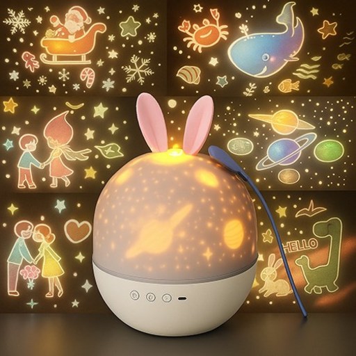샤인램 오르골 취침등 led cute elf 스탠드 침실 미러볼 유아 아이 수면등 수유 무드등 조명 생일 홈파티 크리스마스 선물