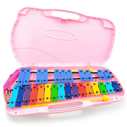 엔젤 실로폰 글로켄슈필 27음 (핑크/그린) Xylophone Glockenspiel