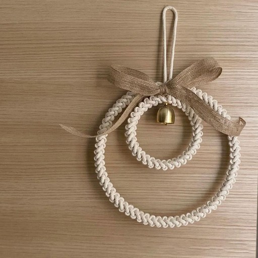 액막이 소 코뚜레 풍수 풍경 집들이 선물 19x19cm