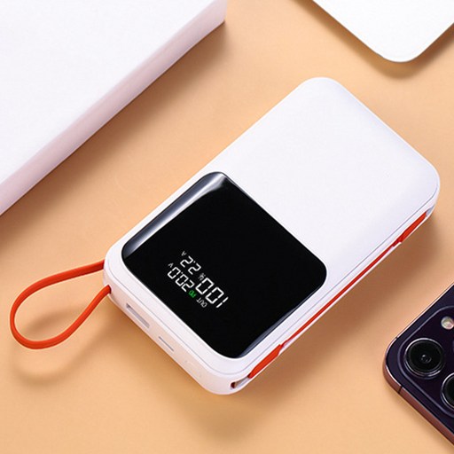 노트북 보조배터리 66W 초고속충전 30000mAh C타입 경량 휴대용 내장 케이블