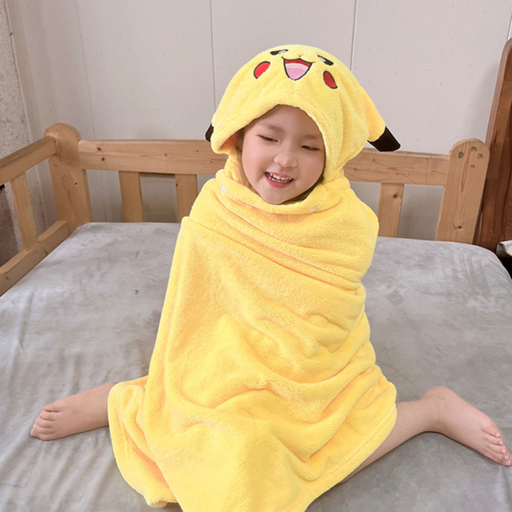 인유어하트 귀여운 비치 타올 극세사 커플비치타올 해변 인싸 아동 입는 비치 타월 해수욕장 어린이 목욕 가운 수영장 키즈 모자 달린 수건 예쁜 샤워 롱 타월 욕실 망토 캠핑 호캉스