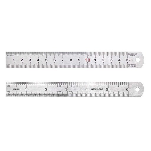 Fixtops 진짜 스테인레스 스틸 반영구 양면 직자 15cm