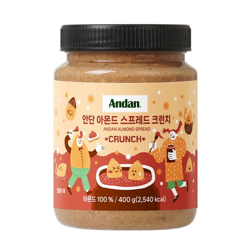 안단 아몬드스프레드 크런치 100%