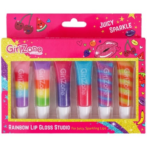 립 GirlZone: Rainbow Fruity Lip Gloss Makeup Set for Kids and Girls Great Birthday Gifts for Girls, 상세 설명 참조0, 본문참고