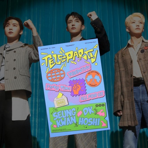 [홀로그램 슬리브 증정] 세븐틴 부석순 - 싱글 2집 앨범 TELEPARTY 일반반 NA Version