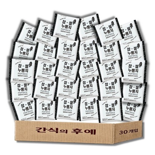 찹쌀 누룽지 과자 쌀과자 무가당 대용량 고소한맛