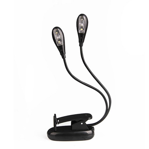 카멜리안 악보 보면대 2 Head 4 LED 8 LED 북라이트 클립 조명 라이트