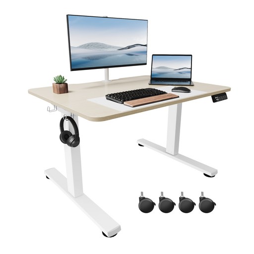 Ergomaker KR SM205L 인체공학 스마트 책상 모션데스크 전동 높낮이 조절 스탠딩 책상 공부 사무용 조절 스탠드 테이블
