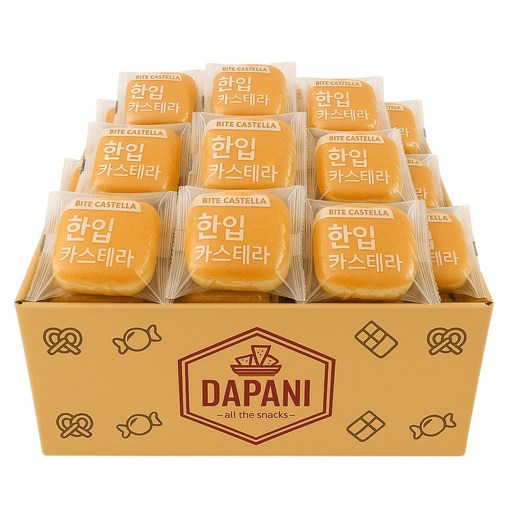 다파니 부드럽고 촉촉한 대용량 한입 미니 카스테라 케이크 간편식사 간식