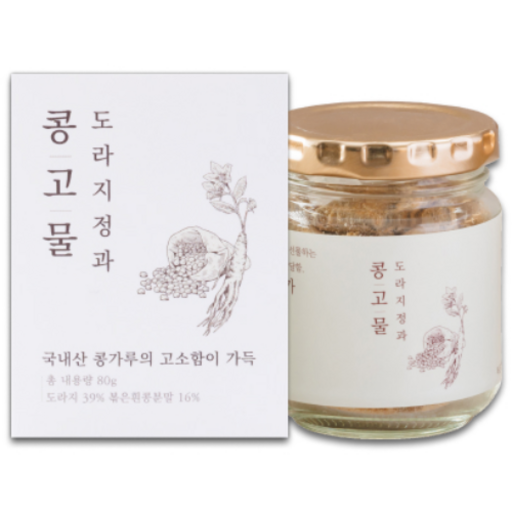 유밀가 수제 콩고물 도라지정과 80g 1개