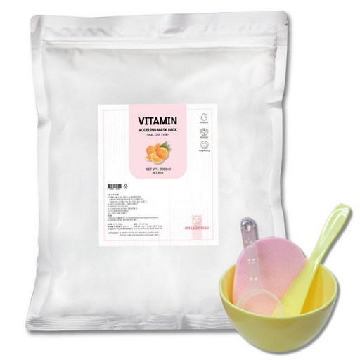 벨라드뽀 비타민 모델링팩 1kg 팩 도구 증정