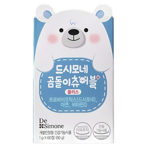드시모네 곰돌이 츄어블 플러스 유아유산균