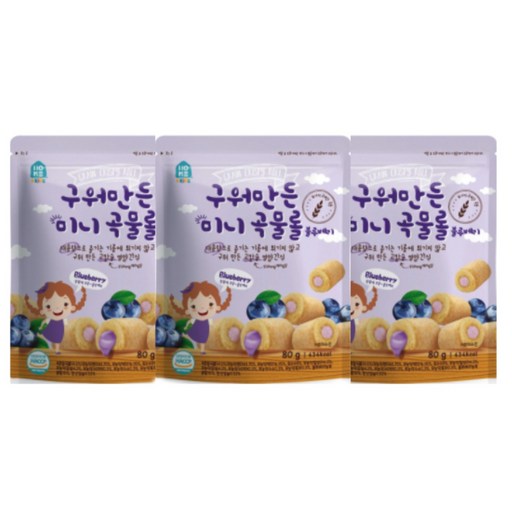 홈앤키즈 구워만든 미니 곡물롤