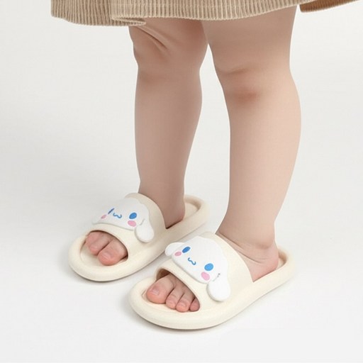 산리오 시나모롤 아동 슬리퍼 경량 발편한 캐릭터 어린이 키즈 아이보리