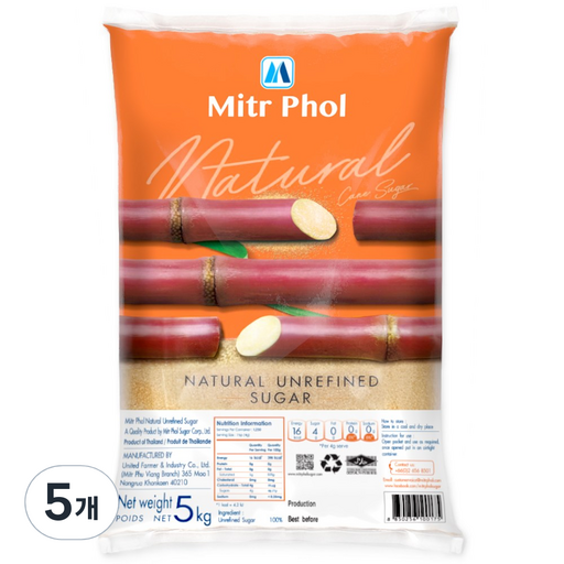 에이파크 원당 비정제원당 비정제설탕 Mitr Phol