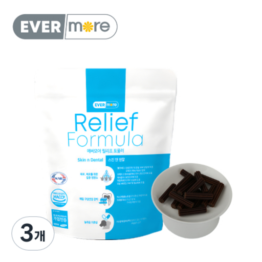 강아지 피부 영양제 에버모어 릴리프 포뮬러 150g