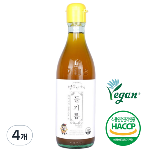 방앗간아이 저온압착 100%통참깨 착한들기름 350ml 비건들기름
