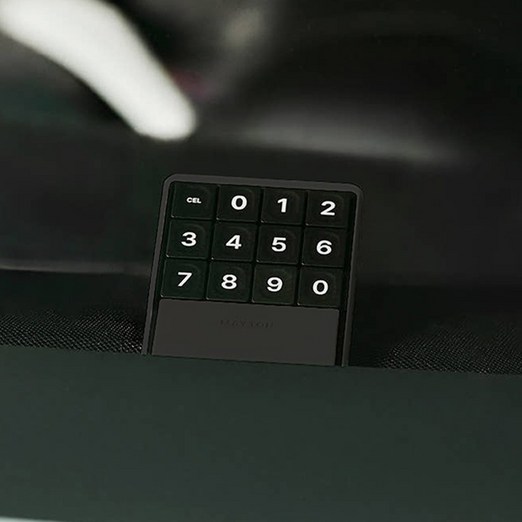 메이튼 차량용 대쉬보드 안심번호 노드N 주차번호판, 1개, 블랙