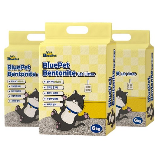 블루펫 먼지없는 벤토나이트 고양이 모래