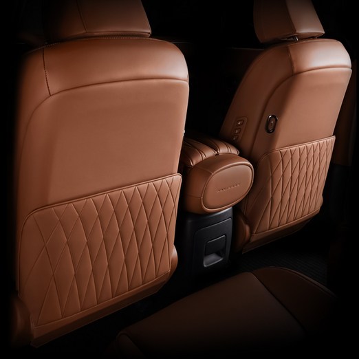 크레이지몬스터 디올뉴 팰리세이드 LX3 시트백커버, 브라운좌우세트, 1개