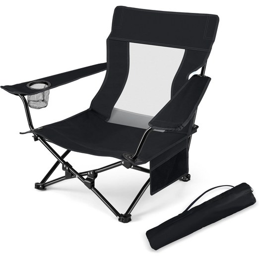 접이식 캠핑 의자  보관 가방 가볍고 휴대하기 편한 야외용 캠핑 해변 낚시 피크닉 의자 세트