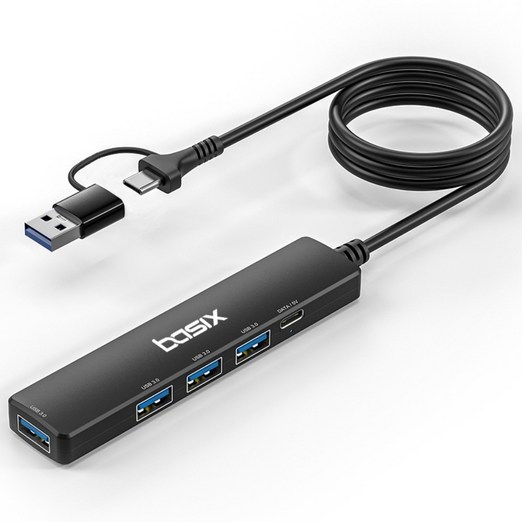 베이식스 USB 3.0 5포트 멀티 허브 1.5미터