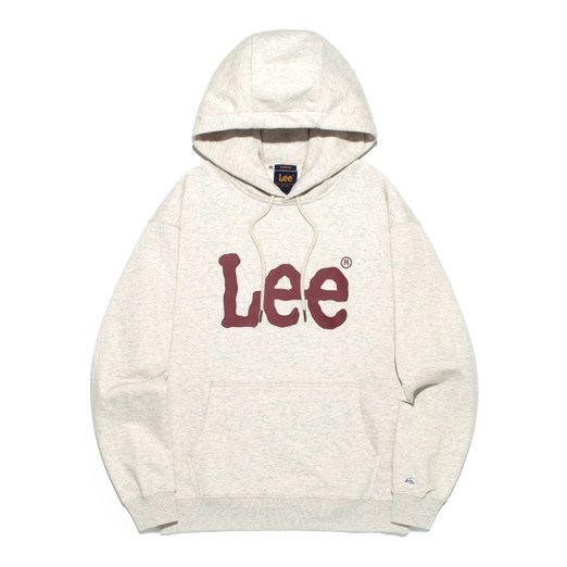 매장정품 LEE 빅 트위치 로고 후드 티셔츠 오트밀 LE2503HD01OT 157755