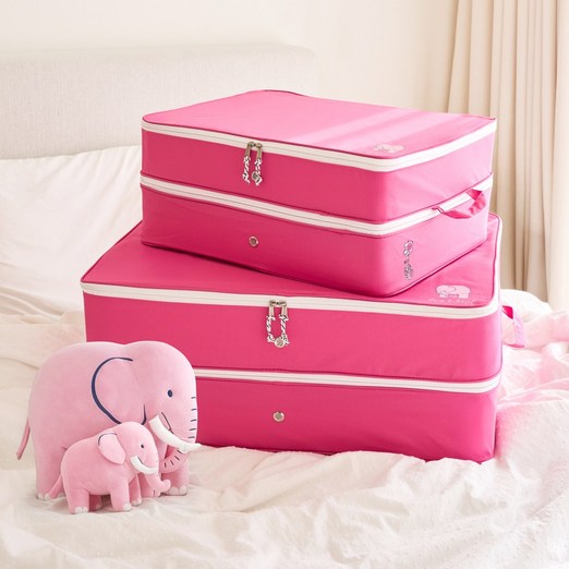 리사라르손 부피순삭 대용량 프리미엄 이불 다용도 압축 파우치, 1개, 마젠타 핑크 XL