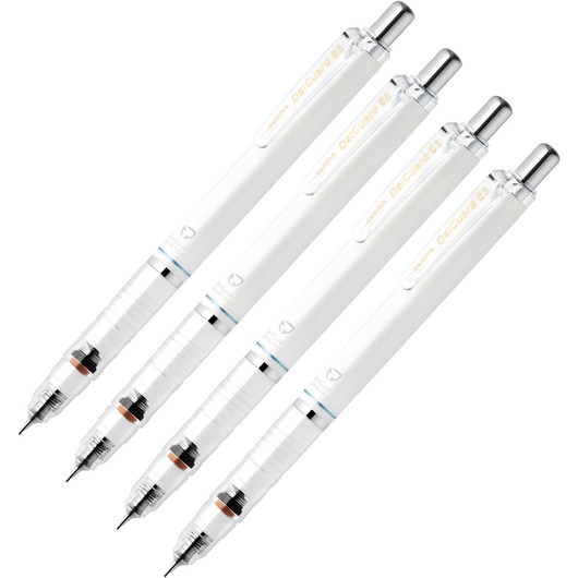제브라 델가드 샤프펜슬 흰색, 1mm, 4개