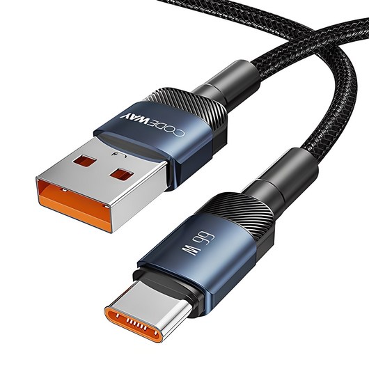 코드웨이 USB A-C타입 고속 충전케이블, 1m, 블루, 1개