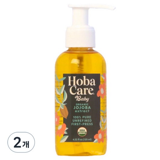 더호호바컴퍼니 베이비 비정제 유기농 호호바오일, 125ml, 2개