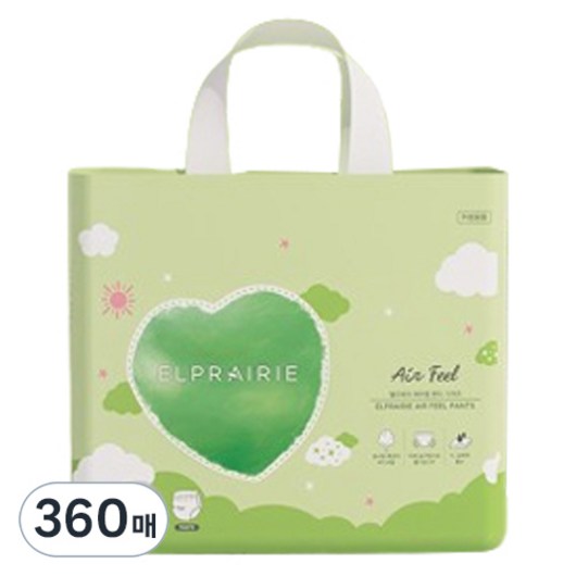 엘프레리 에어필 팬티형 기저귀 남여공용, 특대형(XL), 360매