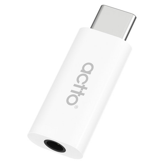엑토 C타입 AUX 4mm to USB 오디오 이어폰 젠더 AUXA-06, 33mm, 1개, 화이트