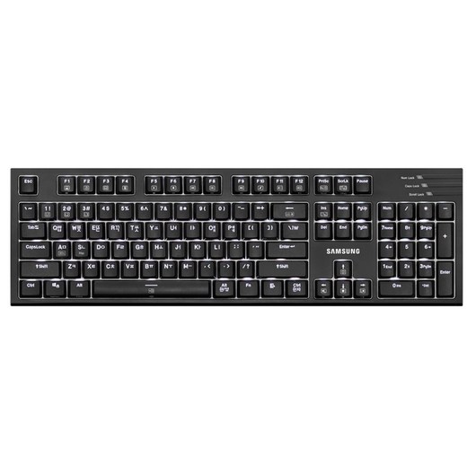 삼성전자 기계식 유선 키보드, 블랙, SK-C1200RB, 적축
