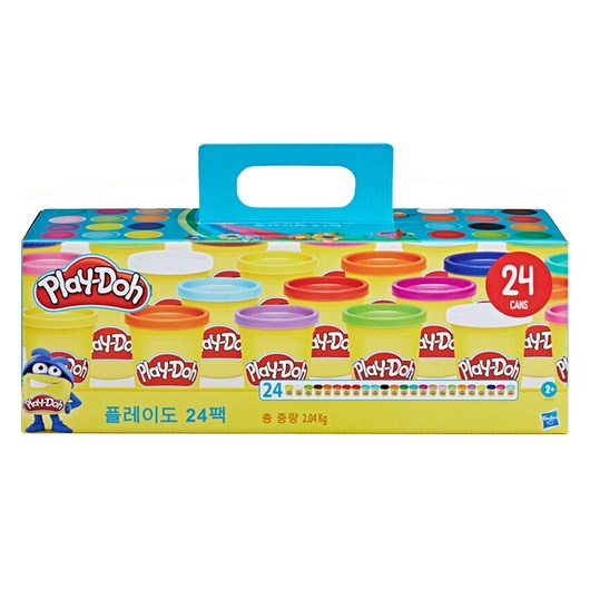 플레이도우 칼라도우 24p 세트, 혼합색상, 2kg, 1세트
