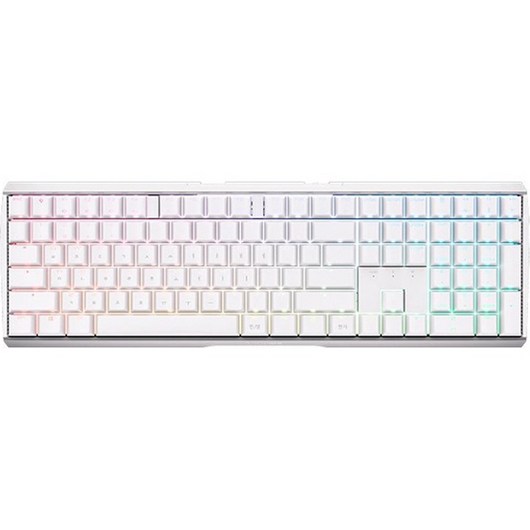 CHERRY 기계식 유무선겸용 일반형 키보드, 화이트, MX BOARD 3.0S 무선 RGB (적축), 적축