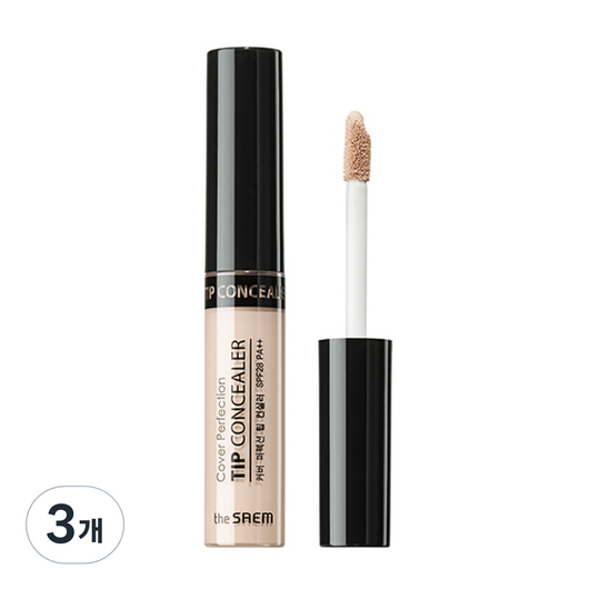더샘 커버 퍼펙션 팁 컨실러, 아이스 베이지, 7g, 3개